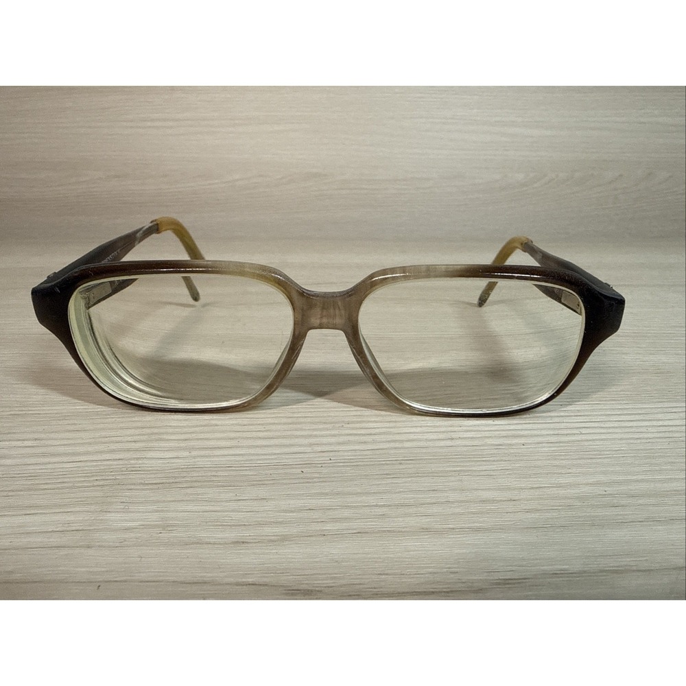 VTG Rodenstock Men Eyeglass Frames Only R5120 Brown Gold‎ Tortoise Square 80s